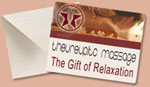Massage gift card